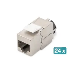 Digitus CAT 6A Keystone Module, blindé avec gestionnaire de câble intelligent, set (24 pièces)