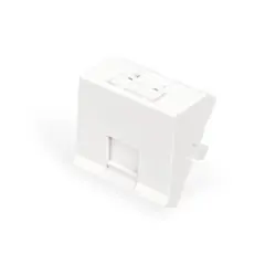 Digitus Plaque frontale, 1 port, 45 x 45 mm, coudée, pour cadre DN-93802-5-SH