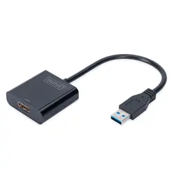 Digitus DA-70841 adaptateur graphique USB Noir