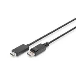 Digitus Câble adaptateur DisplayPort, DP - HDMI de type A