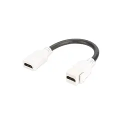 Digitus Module HDMI 2.0 Keystone avec 12 cm de câble d'alimentation (femelle/femelle)
