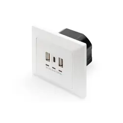 Digitus Boîtier de chargement pour smartphones/tablettes avec 2 x USB A, 1 x USB Type-C™, 3100 mA, UP