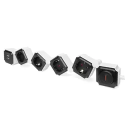 Digitus Barrette flexible de 4 prises avec 2 ports USB et interrupteur
