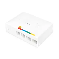 Digitus Boîtier vide FTTX pour 4 x couplages SC SX / LC DX