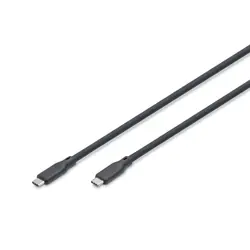 Digitus Câble USB en silicone, USB 10Gbps, 1m, noir