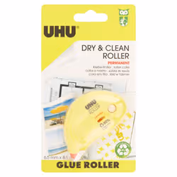 UHU Dry & Clean Roller film/bande correcteur 8,5 m Jaune - Vue supplémentaire 2