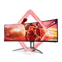 AOC B2 AG493UCX2 écran plat de PC 124 cm (48.8") 5120 x 1440 pixels Quad HD LED Noir