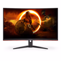 AOC G2 CQ32G2SE/BK LED display 80 cm (31.5") 2560 x 1440 pixels 2K Ultra HD Noir, Rouge - Vue supplémentaire 3