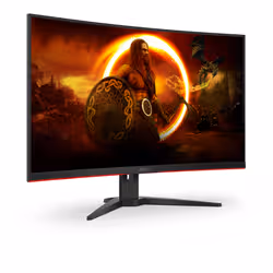 AOC G2 CQ32G2SE/BK LED display 80 cm (31.5") 2560 x 1440 pixels 2K Ultra HD Noir, Rouge - Vue supplémentaire 5