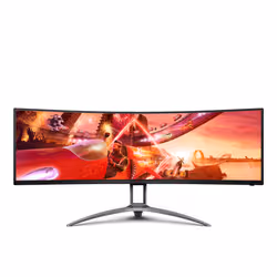 AOC AG493QCX LED display 124 cm (48.8") 3840 x 1080 pixels Noir - Vue supplémentaire 3