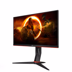 AOC 24G2SPU/BK écran plat de PC 60,5 cm (23.8") 1920 x 1080 pixels Full HD Noir, Rouge - Vue supplémentaire 4
