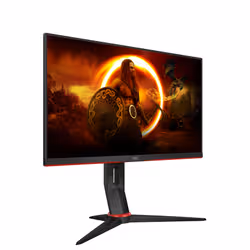 AOC 24G2SPU/BK écran plat de PC 60,5 cm (23.8") 1920 x 1080 pixels Full HD Noir, Rouge - Vue supplémentaire 5