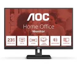 AOC 24E3UM écran plat de PC 61 cm (24") 1920 x 1080 pixels Full HD Noir