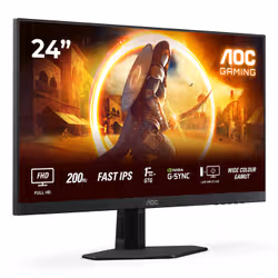 AOC G4 24G4HRE écran plat de PC 60,5 cm (23.8") 1920 x 1080 pixels Full HD LED Noir, Rouge - Vue supplémentaire 2