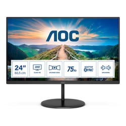 AOC V4 Q24V4EA écran plat de PC 60,5 cm (23.8") 2560 x 1440 pixels 2K Ultra HD LED Noir