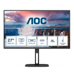 AOC V5 27V5C/BK écran plat de PC 68,6 cm (27") 1920 x 1080 pixels Full HD LED Noir