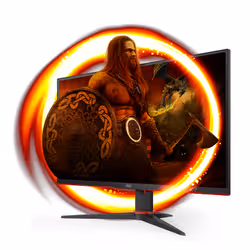 AOC G2 27G2SPAE/BK LED display 68,6 cm (27") 1920 x 1080 pixels Full HD Noir, Rouge - Vue supplémentaire 2