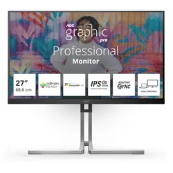 AOC Q27U3CV écran plat de PC 68,6 cm (27") 2560 x 1440 pixels Quad HD LCD Noir