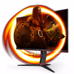 AOC G2 Q27G2U/BK écran plat de PC 68,6 cm (27") 2560 x 1440 pixels Quad HD LED Noir, Rouge - Vue supplémentaire 2