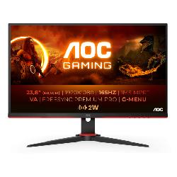 AOC 24G2SAE/BK écran plat de PC 60,5 cm (23.8") 1920 x 1080 pixels Full HD Noir, Rouge (24G2SAE/BK)