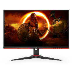 AOC 24G2SAE/BK écran plat de PC 60,5 cm (23.8") 1920 x 1080 pixels Full HD Noir, Rouge (24G2SAE/BK)