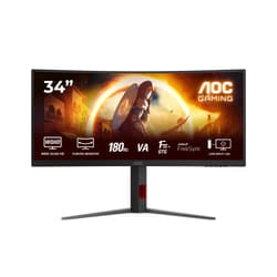 AOC G4 CU34G4 écran plat de PC 86,4 cm (34") 3440 x 1440 pixels Wide Quad HD LED Noir, Rouge