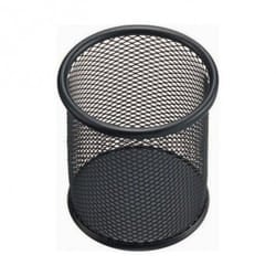 Porte-stylo cylindrique en métal ErichKrause® Compass - Noir (22501)