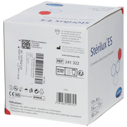 Hartmann Stérilux® ES Compresses de gaze stériles 7,5 cm x 7,5 cm