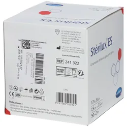 Hartmann Stérilux® ES Compresses de gaze stériles 7,5 cm x 7,5 cm