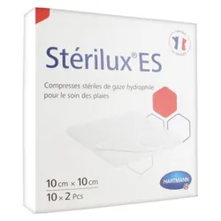 Hartmann Stérilux ES Compresses de Gaze Stériles 10 x 10 cm 10 x 2 Pcs