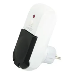 LogiLink EC0006 prise de courant Noir, Blanc