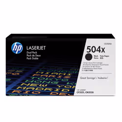 HP 504X Cartouche de toner 2 pièce(s) Original Noir (CE250XD)