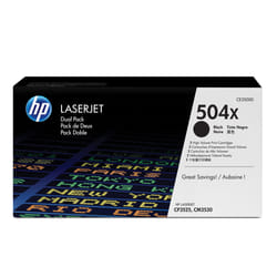 HP 504X Cartouche de toner 2 pièce(s) Original Noir (CE250XD)