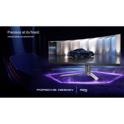 AOC Porsche PD49 écran plat de PC 124,5 cm (49") 5120 x 1440 pixels DQHD QD-OLED Noir, Argent