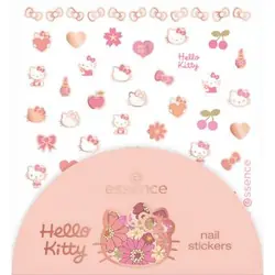 Essence Hello Kitty Sticker pour ongles Pêche, Rose, Blanc