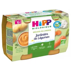 HiPP Délices du Jardin Jardinière de Légumes dès 6 Mois Bio 2 Pots