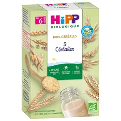 HiPP 5 Céréales dès 6 Mois Bio 250 g