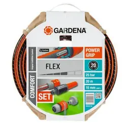 Gardena 18044-26 tuyau d'arrosage 20 m Noir, Orange