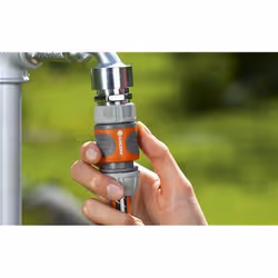 Gardena 18216-20 raccord des tuyaux d'eau Connecteur de tuyau Plastique, Caoutchouc Gris, Orange 1 pièce(s) - Vue supplémentaire 3