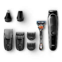 Braun Multigroomer MGK5060 tondeuse à barbe Noir, Gris