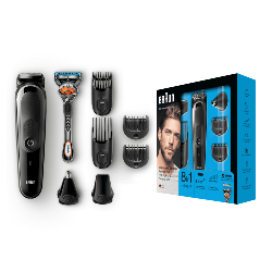 Braun Multigroomer MGK5060 tondeuse à barbe Noir, Gris