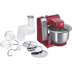 Bosch MUM48R1 robot de cuisine 600 W 3,9 L Rouge, Acier inoxydable, Blanc