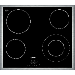 Bosch Serie 4 PKF645B17E plaque Noir Intégré (placement) Céramique 4 zones