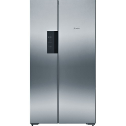 Bosch KAN92VI35 frigo américain Pose libre 604 L Chrome, Acier inoxydable