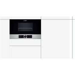 Bosch BEL634GS1 micro-onde Intégré (placement) 21 L 900 W Noir, Argent