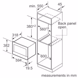 Bosch BEL634GS1 micro-onde Intégré (placement) 21 L 900 W Noir, Argent - Vue supplémentaire 7