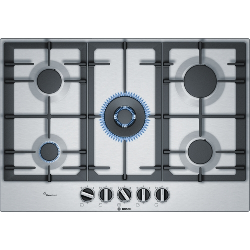 Bosch Serie 6 PCQ7A5B90 plaque Acier inoxydable Intégré (placement) Gaz 5 zones