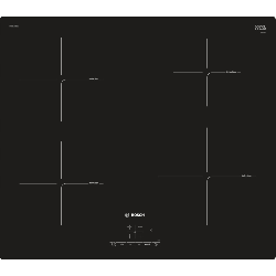 Bosch Serie 4 PUE611BB1E plaque Noir Intégré (placement) Plaque sans zone à induction 4 zones