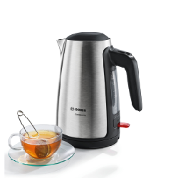 Bosch TWK6A813 bouilloire 1,7 L 2400 W Noir, Acier inoxydable