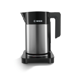 Bosch TWK7203 bouilloire 1,7 L 1850 W Noir, Acier inoxydable